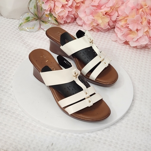 ITALIAN SHOEMAKERS Women's Clover Wedge Sandal Size 7 - Picture 6 of 9